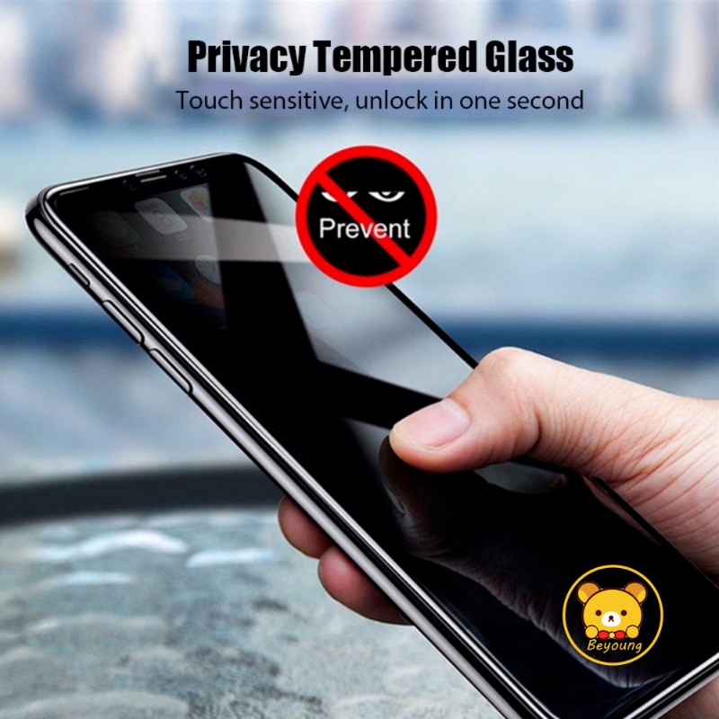Bảo vệ màn hình riêng tư chống gián điệp cho Xiaomi Civi 4 Pro 3 2 Poco C61 C65 C63 F6 X6 M6 Pro Redmi 13 13C 12 12C A3 Turbo 3 A1 A2 Plus Note 13 Pro Plus 4G 5G 9D Kính cường lực Phim điện ảnh
