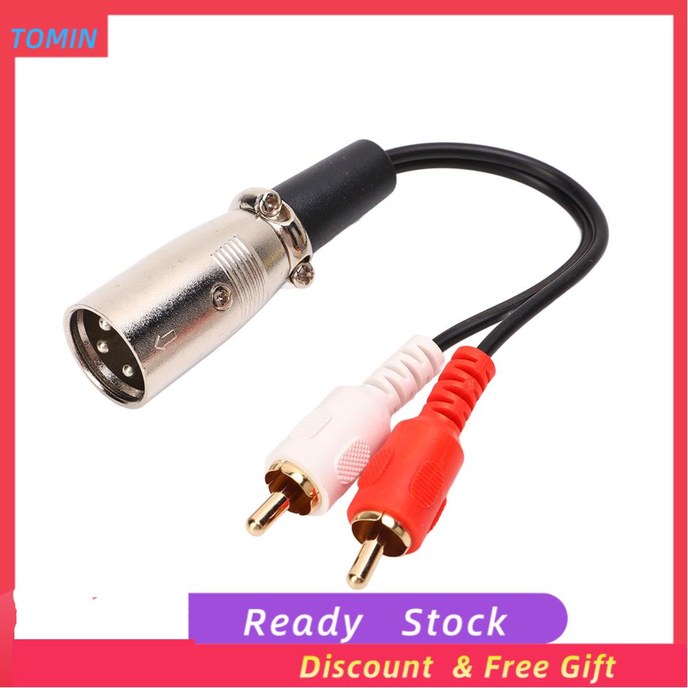 Tominihouse Dual RCA To XLR Cable XLR To Dual RCA Adapter Signal ...