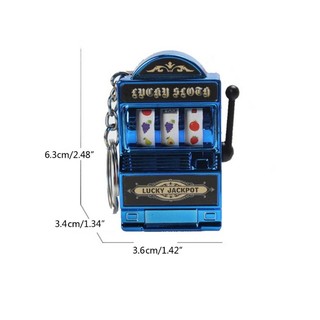De Fruit Slot Machine Móc khóa Lucky Charm Jackpot Móc khóa Quà tặng cho trẻ em Người lớn