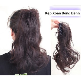 Tóc Giả Kẹp Cao Nửa Đầu Xoăn Bồng Bềnh Ngọt Ngào Phong Cách Hàn Quốc HaminStore