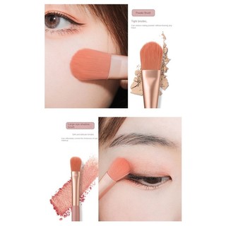 [ALIENBENSON] Set 8 Cọ Trang Điểm Mini Lông Mềm Và Hộp Đựng Hình Bánh Macaron Hoàn Hảo Cho On-The-Go Touch Ups