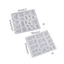 GODD Hình Học Bông Tai Khuôn Silicon Nhựa Dính Khuôn DIY Nhựa Mặt Dây Chuyền Trang Sức Móc Khóa Dụng Cụ Làm Chống Dính