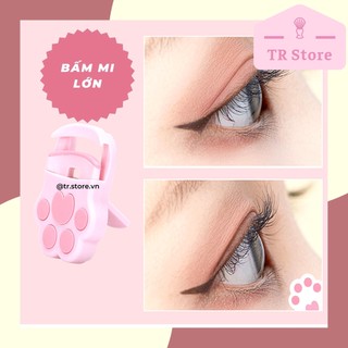 Bộ 3 dụng cụ trang điểm mắt Mailian hồng họa tiết tay mèo