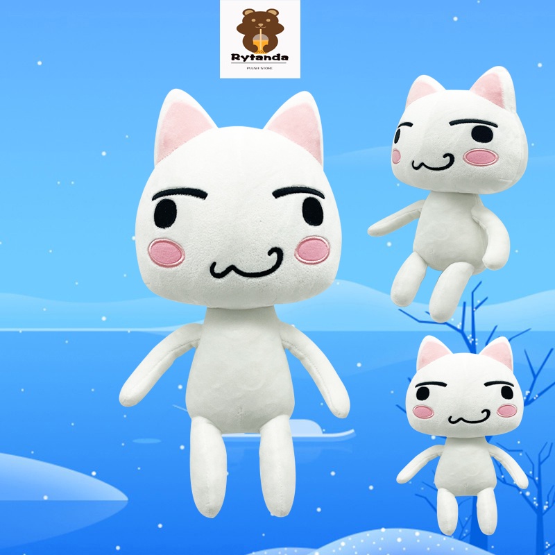 Rytanda Toro Inoue Cat Plush Toy Mèo Nhồi Bông Mềm Mại Đáng Yêu Trang Trí Phòng Bé