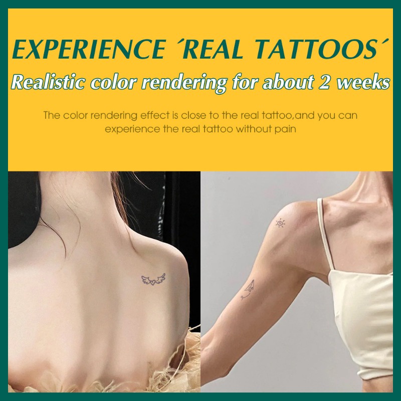 [đặc Trưng] hình xăm giả cơ thể không thấm nước / miếng dán hình xăm mặt tạm thời / nước ép thảo dược hình xăm tươi / diy planet moon paster / đề can cosplay / trang trí nghệ thuật
