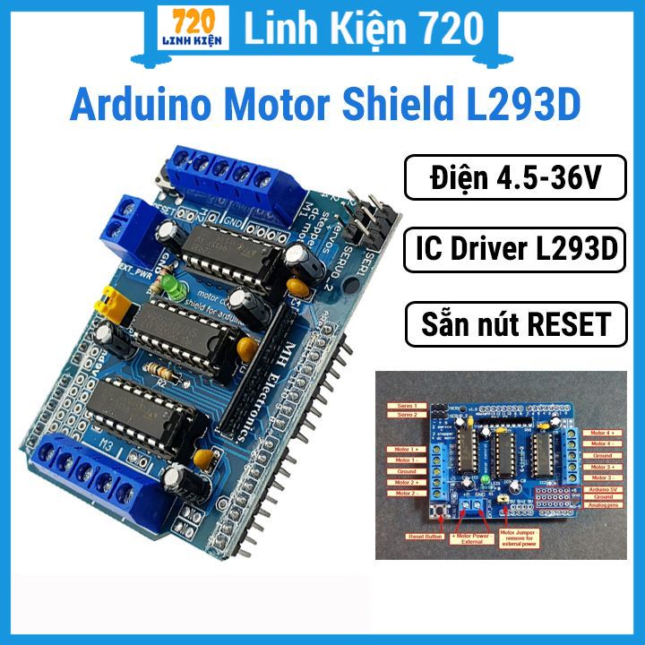 Module điều khiển động cơ L293D | Shopee Việt Nam