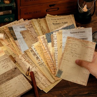 Bộ 100 Giấy Dán Dùng Trang Trí Sổ Tay Phong Cách Vintage