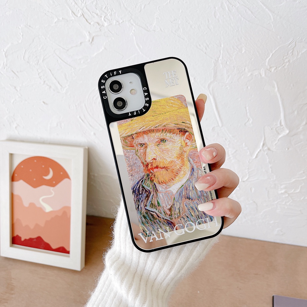 Gương Nghệ Thuật Thế Giới Tranh Sơn Dầu Nổi Tiếng THE MET VAN GOTH MONET DEGAS Vỏ Cứng Tương Thích Cho iPhone 16 Pro Max Plus 15 / 14 / 13 / 12 / 11 / X / XS / XR / SE / 8 / 7 / 6