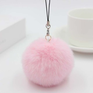 Quả Cầu Lông Xù Tự Trang Trí Điện Thoại Tiện Dụng