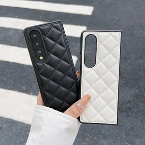 Thời trang Thiết kế độc đáo Vỏ điện thoại gấp da cừu cho Samsung Galaxy Z Fold 3 Z Fold 4 5G Vỏ cho Z Fold3 Thiết kế phong cách xu hướng Đơn giản Vỏ bảo vệ chống móc