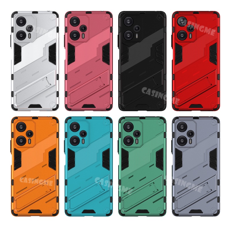 Ốp Điện Thoại Chống Sốc Xiaomi Poco F6 2023 Cho Xiaomi Poco F5 F5Pro 2023 Redmi Note12 Turbo PocoF5Pro 4G 5G Vỏ Bảo Vệ Giá Đỡ Giáp 3D Giá Đỡ Ốp Lưng Cứng
