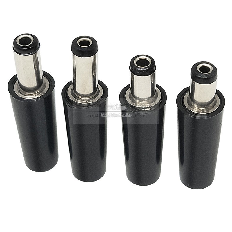 DC Ống tròn nam cắm 5.5x2.1/2.5 mm, dây hàn ngắn/dài
