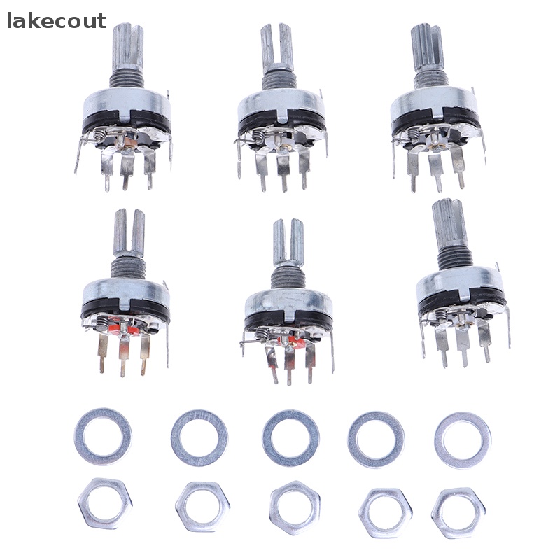 Lt 5 Chiếc RV17 Có Điện Áp B1K 2K 5K 10K 20K 50K Tay Cầm Chiều Dài 15mm 5Pin Phim Carbon Potentiometer linh cẩu