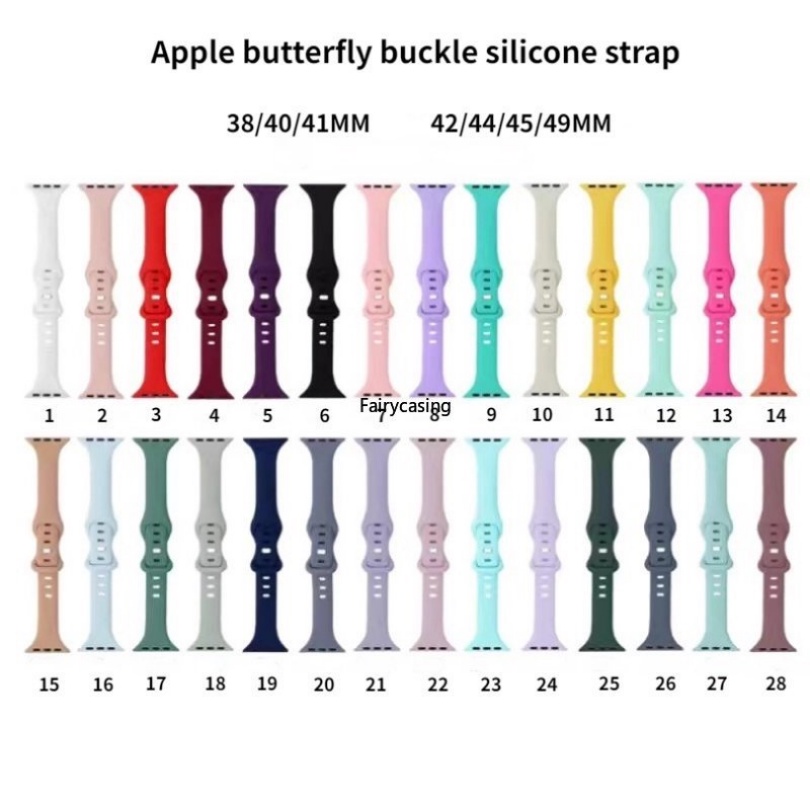Starlight Band Silicone Slim Band Cho Apple Watch 46MM Band Ultra 2 49mm 45mm 41mm 44mm 40mm 38mm Dây đeo thể thao Dây đeo đồng hồ Vòng đeo tay cho iWatch Series 11 10 9 8 7 5 4 3 2 SE correa