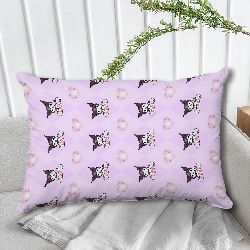 SANRIO Vỏ Gối Chữ Nhật In Hình Hello Kitty / Pochacco / Kuromi / Keroppi / Cinnamoroll Một Mặt Bằng Polyeste Dễ Thương Trang Trí Nhà Cửa