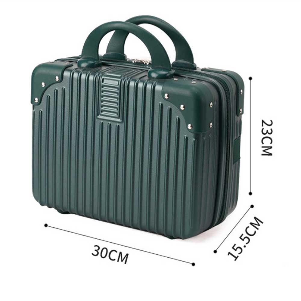 HOBBYIN Vali du lịch HOBBYIN, Hộp mỹ phẩm du lịch Mini, Dụng cụ sắp xếp bán hàng hấp dẫn Trang điểm tay 14 inch dành cho nữ
