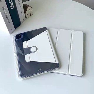 720°Ốp Bảo Vệ Máy Tính Bảng Bằng Acrylic Cứng Siêu Mỏng Cho iPad Pro 11 2022 4th M2 Air 5 Air 4 3 2 1 10th 10.9 10.2 9th 8th 7th 9.7 6th 5th Giá Đỡ