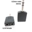 1 / 4 "Jack đực sang 6.35 6.5 Nữ RCA Bộ Chuyển Đổi Y Bộ Chia Đầu Nối Âm Thanh Mono Stereo Micro Adapter Tai Nghe VNK3