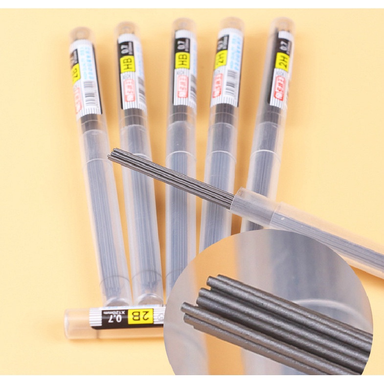 1 Bút Chì Thay Thế Ngòi 0.3 / 0.5 / 0.7 / 0.9 / 1.3 / 2.0mm Chất Lượng Cao Cho Học Sinh