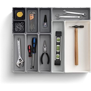Khay Chia Ngăn Kéo, Đựng Dao Dĩa  Joseph Joseph 85200 Blox Set 10 Màu Ghi Sang Trọng GermanySnT HCM 140004