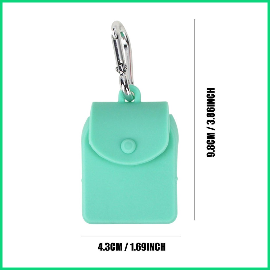 Túi Đựng Chìa Khóa Mini Bằng Silicone Kèm Móc Treo Tiện Dụng