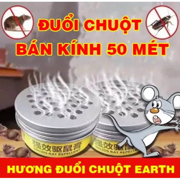 Hương Đuổi Chuột Cấp Tốc EARTH Đặt Trong Nhà,Ô Tô,Hương Dễ Chịu Cho Cả Bà Bầu
