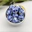 GUSTAVA 100 Hạt Sứ, Hạt Sứ 10 Mm, Gốm Sứ Handmade Xanh Trắng 100 Chiếc Miếng Đệm Hạt DIY Đính Hạt Thủ Công