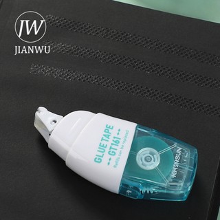 JIANWU Bộ keo phân phối hai mặt trong suốt Loại điểm Dính Sáng tạo DIY Đồ dùng học sinh Văn phòng phẩm