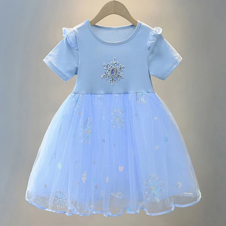 Kids' New Cotton Dress Esct Sequins – 6