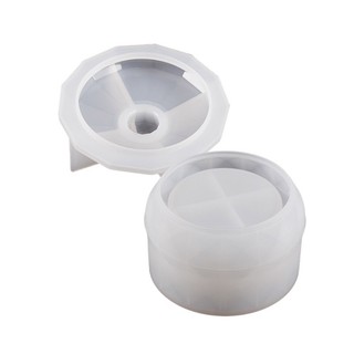 Flgo Tròn Hộp Đựng Nhựa Khuôn Hộp Bảo Quản Khuôn Silicon Sắp Xếp Khuôn Cho DIY Nhựa Epoxy Trượng Giá Đỡ Trang Trí Nhà