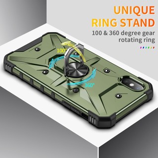 Ốp Điện Thoại Cứng Mỏng Chống Sốc Chống Rơi Kèm Móc Xỏ Ngón Cho iphone X Xs Max XR