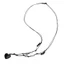 Yoo Black Gemstone-States Choker Dây Dệt Áo Len Dây Chuyền Trang Sức Cho Nữ