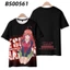 YB1 The Quintuplets Tinh Chất Áo Thun Anime Cosplay Tee Nakano Miku Harajuku 3d Áo Sơ Mi Tay Ngắn Áo Plus Kích Thước