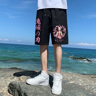 Quần Short Nam Anime Demon Slayer Kamado Nezuko Graphics