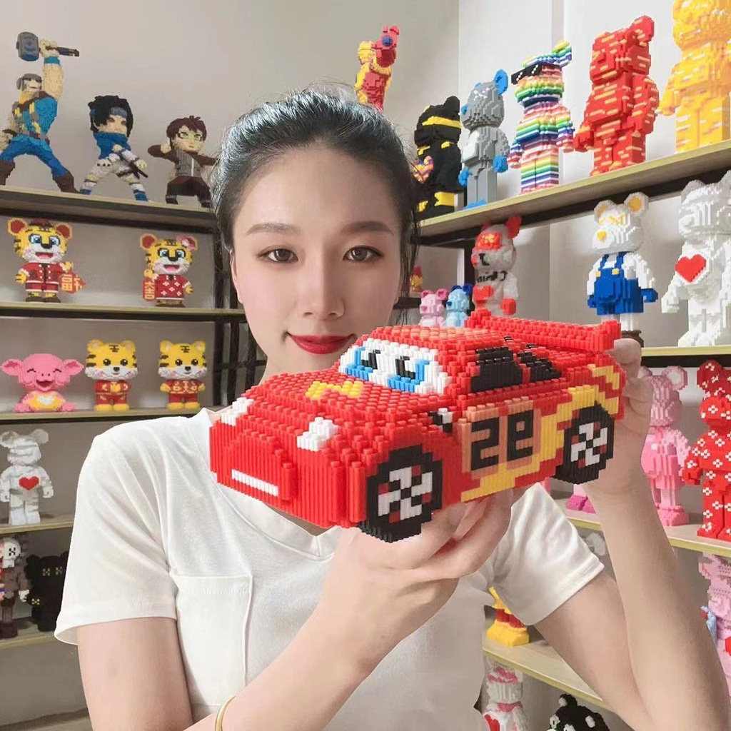 Đồ Chơi Lắp Ráp Mô Hình Xe Hơi Hoạt Hình 32cm