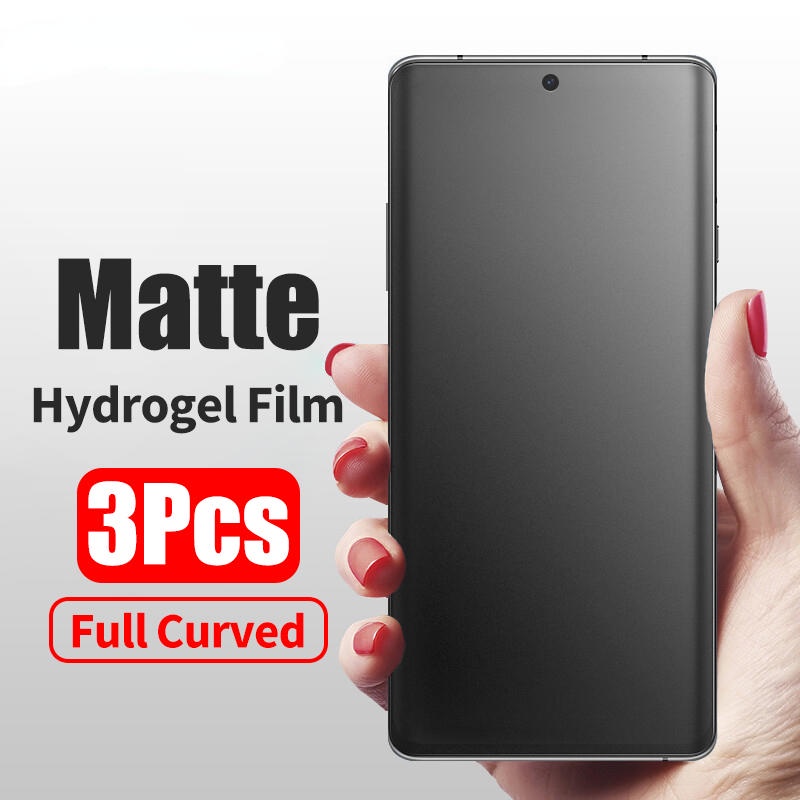 Bộ 3 Miếng Phim Hydrogel Nhám Cho Xiaomi 13 12 12T 11 11T 10 10T 9 9T 8 Pro Lite NE 12X 9SE 11 12S Ultra Mi Note 10 Pro Lite Mix 4 Civi 2 1S A3