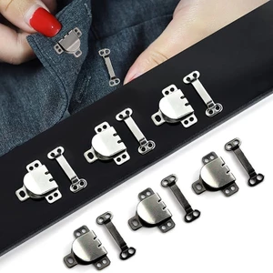 1 Bộ Móc Khóa Kim Loại Vô Hình Có Thể Tháo Rời Dùng May Quần Áo / Váy / Quần Áo DIY