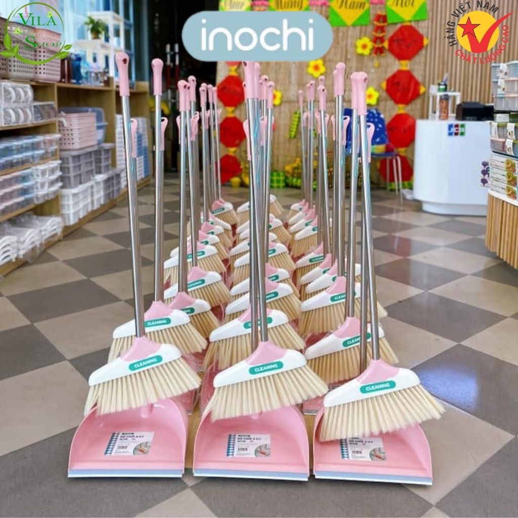 Bộ Chổi Quét Và Ky Hót Rác đa Năng Inochi Hàng Xuất Nhật Bản Nhựa PP ...