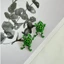 OXXGGKAO Bông Tai Ếch Cho Bé Gái 3D Ếch Xanh Động Vật Tai Còng Bông Tai Ếch Trang Sức Cho Thiếu Niên Bé Gái Dễ Thương Kẹp Trên Earrin