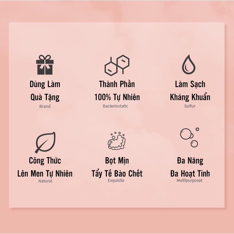 Xà Phòng Thủ Công Handmade 2 Trong 1 Vừa Dưỡng Trắng Da Vừa Tẩy Tế Bào Chết Sử Dụng Được Cho Body và Da Mặt