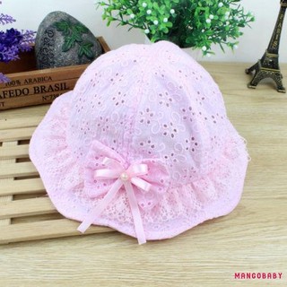 Mgg-toddler Bé Gái Cotton Mũ Chống Nắng Hoa Công Chúa Ngoài Trời Mùa Hè Xô Mũ Chống Nắng Trẻ Em Chuyến Đi Mũ