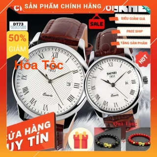 Đồng Hồ Nam Nữ SKMEI 9058 Dây Da Cao Cấp – Phong Cách Cổ Điển, Sang Trọng