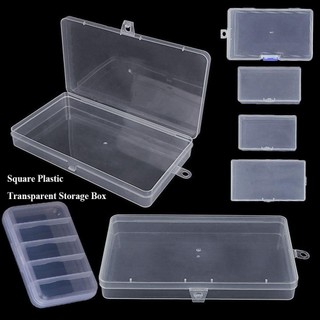 Hộp đựng hạt trang sức ALMA1, Hộp lưu trữ vuông bằng nhựa, Hộp đóng gói trong suốt 5 hộp đựng dụng cụ điện