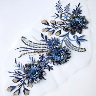 SPEETTY Lưới Thêu Hoa Ren với Polyester Sequin, Miếng Dán Thêu Cho Quần Áo DIY