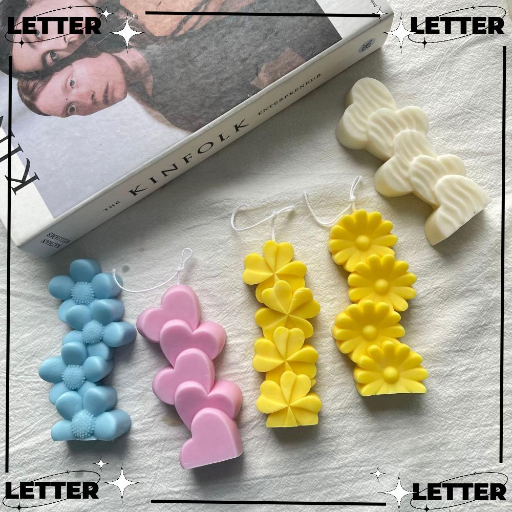 LETTER Dinner Silicone Mould Chocolate Cake Soap Mold Candle Molds Party  Wedding Candle Making Heart Shape Handmade Scented Candles Valentines Day  Candle Molds