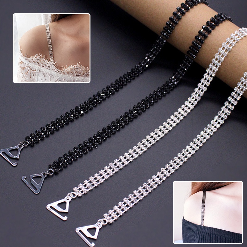 Dây Đeo Vai Đính Đá Lấp Lánh Thời Trang Mùa Hè Quyến Rũ Cho Nữ