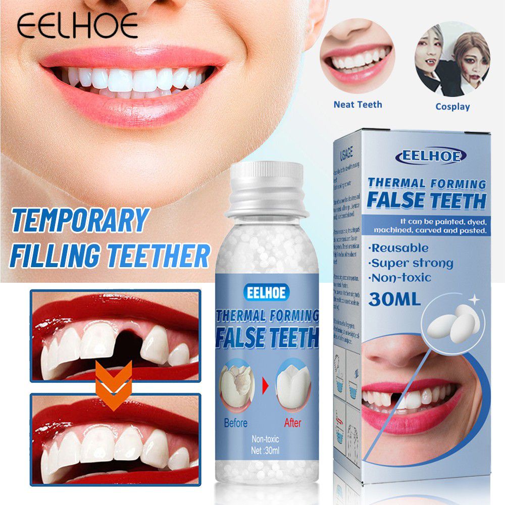 Ảnh EELHOE 10G/20G/30G Nha Khoa Chất Liệu Trám Composite Tạo Hình Nhiệt Răng Giả Tạm Thời Thay Thế Giả Nhiệt Hạt Khoảng Cách Giả Keo 30G -Ampere 1