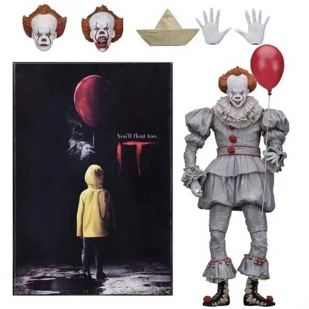 Neca Stephen Kings It The Clown Pennywise Pvc Horror Action Figure Model Toys Action Figure 8916