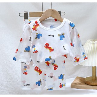 2 Cái / bộ Đồ Ngủ Trẻ Em Phù Hợp Với Bé Trẻ Em 100% Cotton Dễ Thương Đồ Ngủ Top + Quần / Bộ Quần Áo Trẻ Em