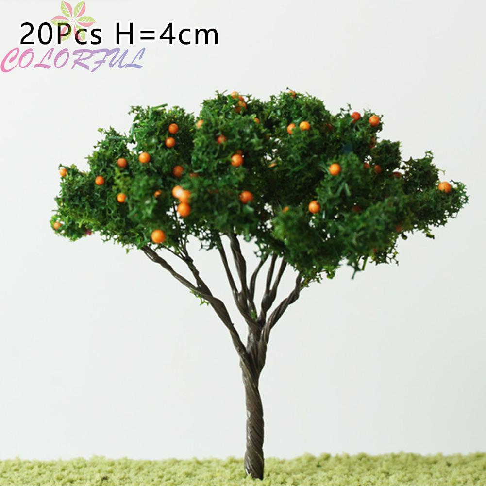 Set 20 Mô Hình Cây Cam 4cm Trang Trí Tiểu Cảnh